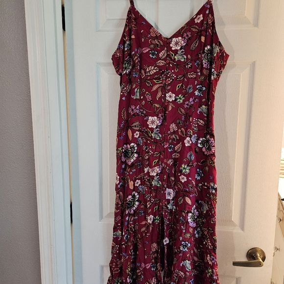Midi floral dress - Picture 2 of 4